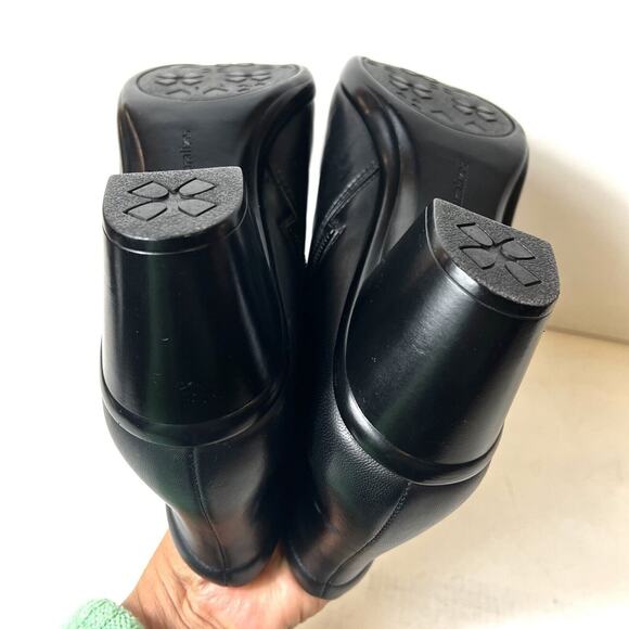 Naturalizer N5 Comfort Heel Ankle Boots Womens Sz 9M Black Leather Zip Up Casual - Picture 9 of 11